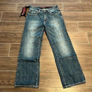 Rock & Roll Cowboy Double Barrel Straight Jans, Size 28X30 NWT